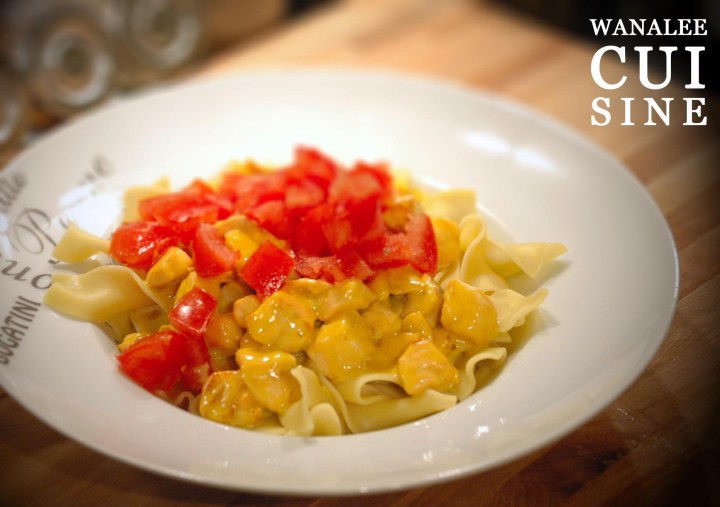 Papardelle saumon safran