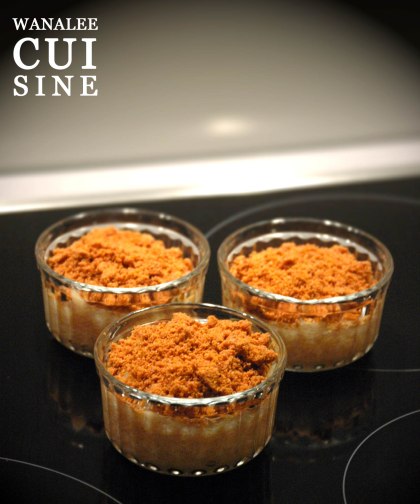 Crumble rhubarbe spéculoos