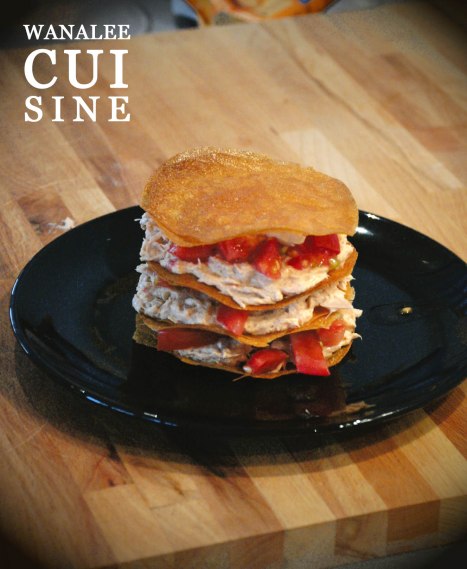 Mille feuilles au thon à la tomate