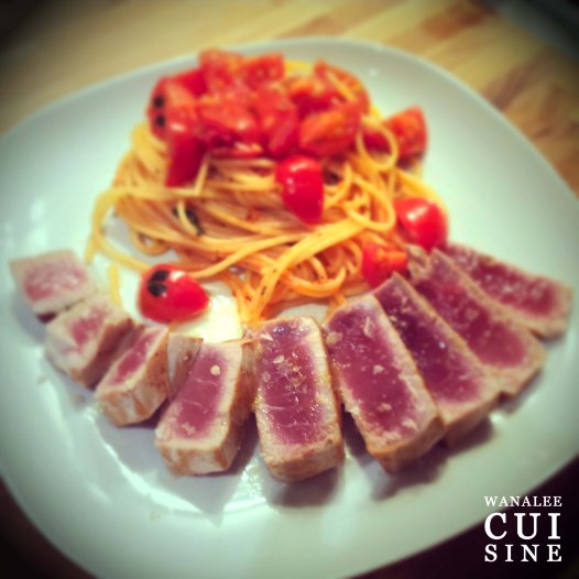 thon mi-cuit vinaigrette