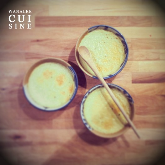 Crème prise au thé vert