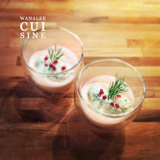 Ile flottante saumon