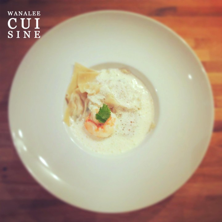 Ravioles crabes et crevettes