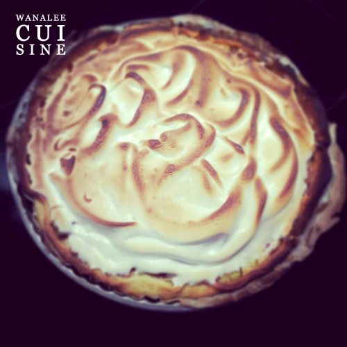 Tarte rhubarbe meringuee