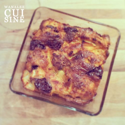 Pudding pommes chocolat