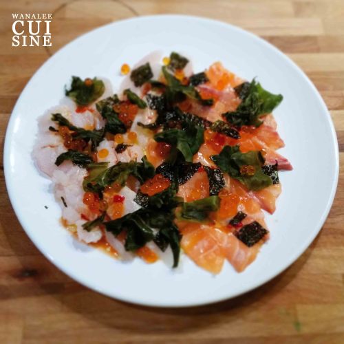 Duo de carpaccios aux algues