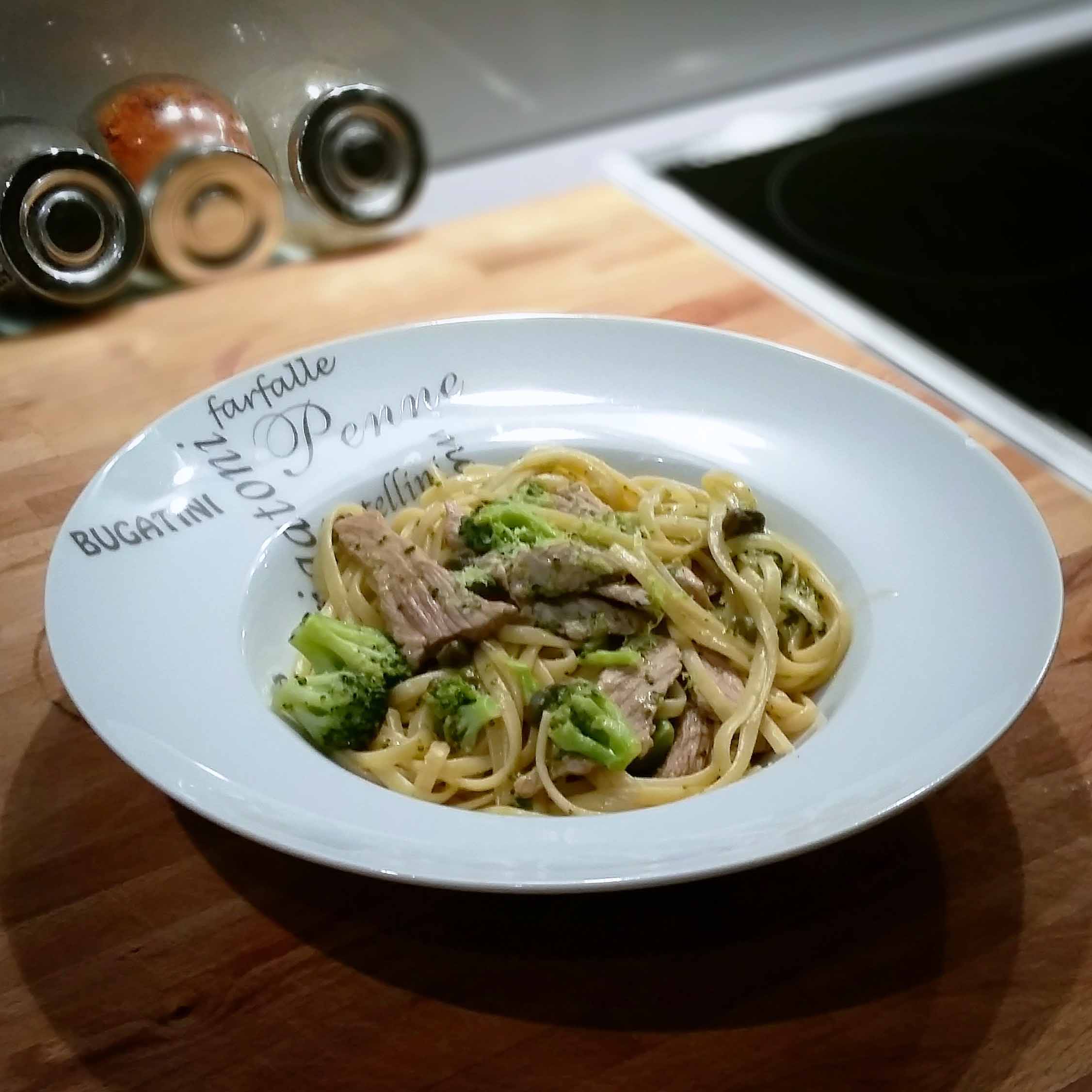Spaghetti veau brocoli