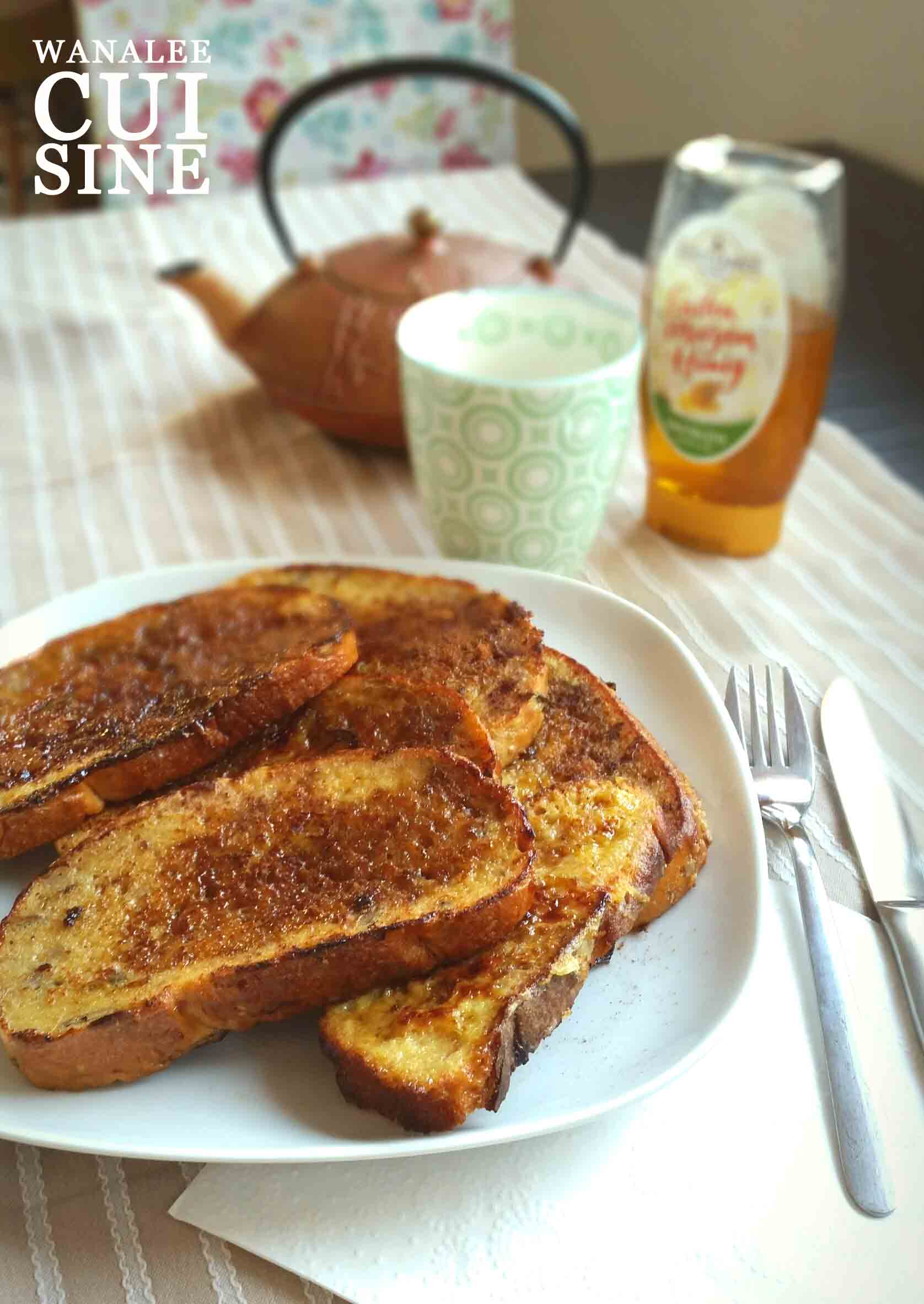 Pain perdu miel et rose