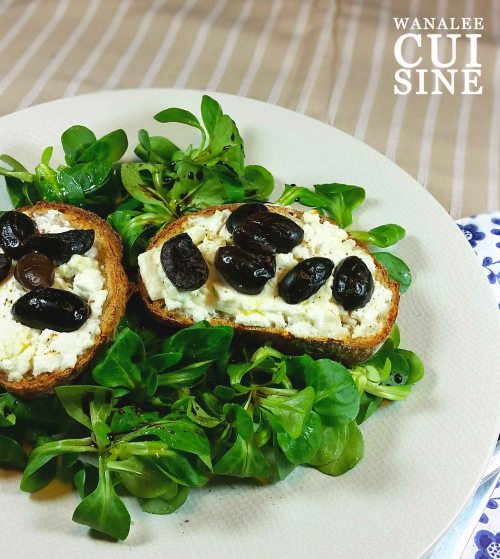 Tartine à la grecque