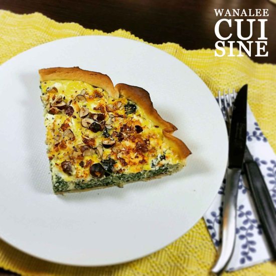 Tarte blette feta et noisettes