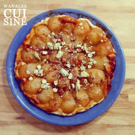 Tarte tatin poire roquefort